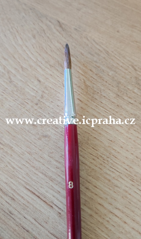 štětec na akvarel kulatý č.8 cedr 992/8